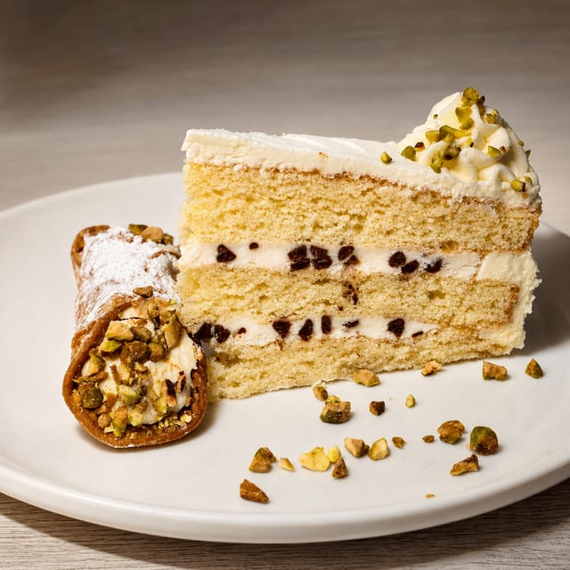 Cannoli Cake.