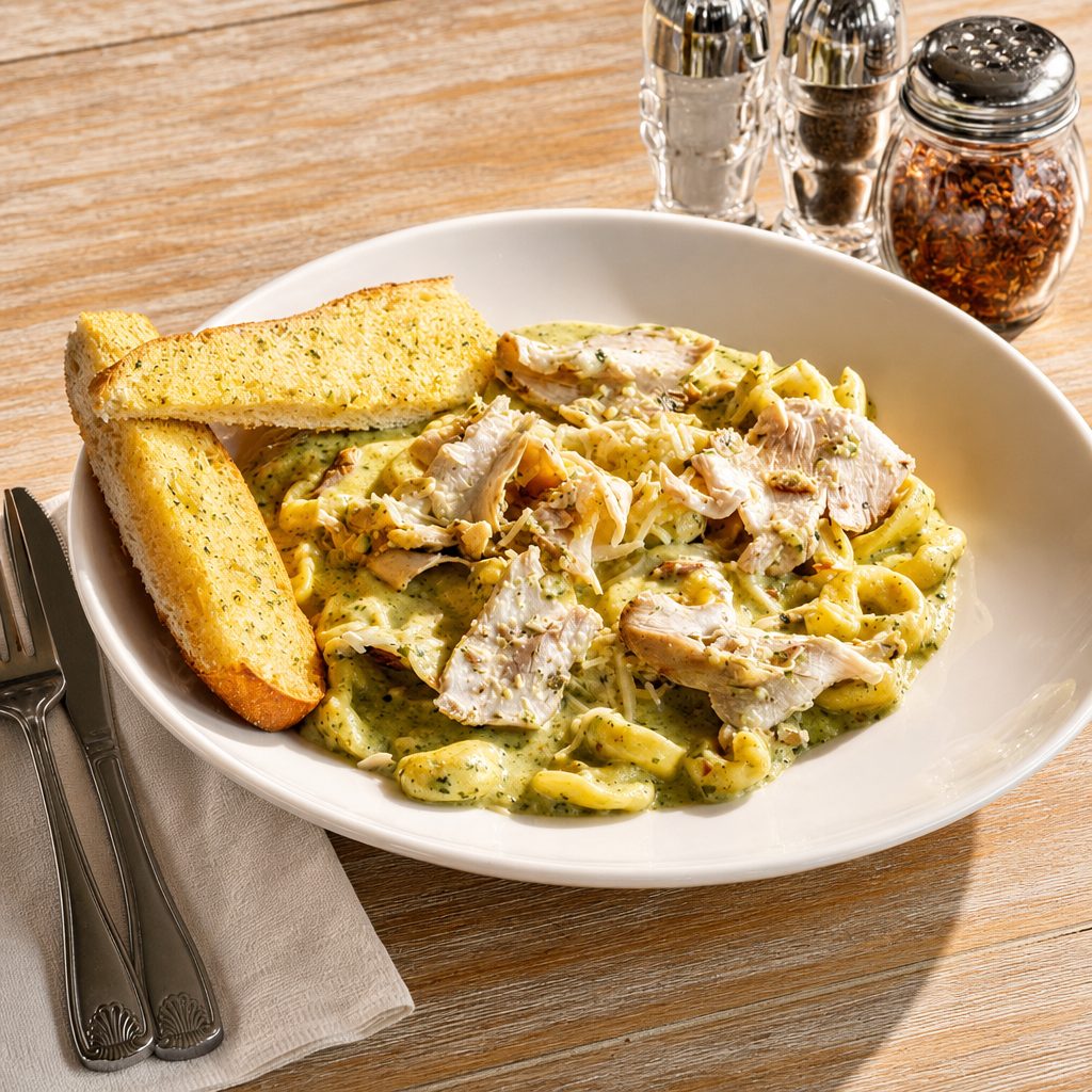 Tortellini Pesto with Chicken.