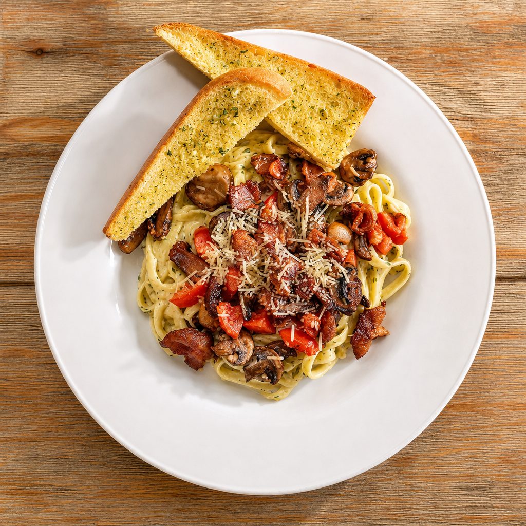 Fettuccine Carbonara.